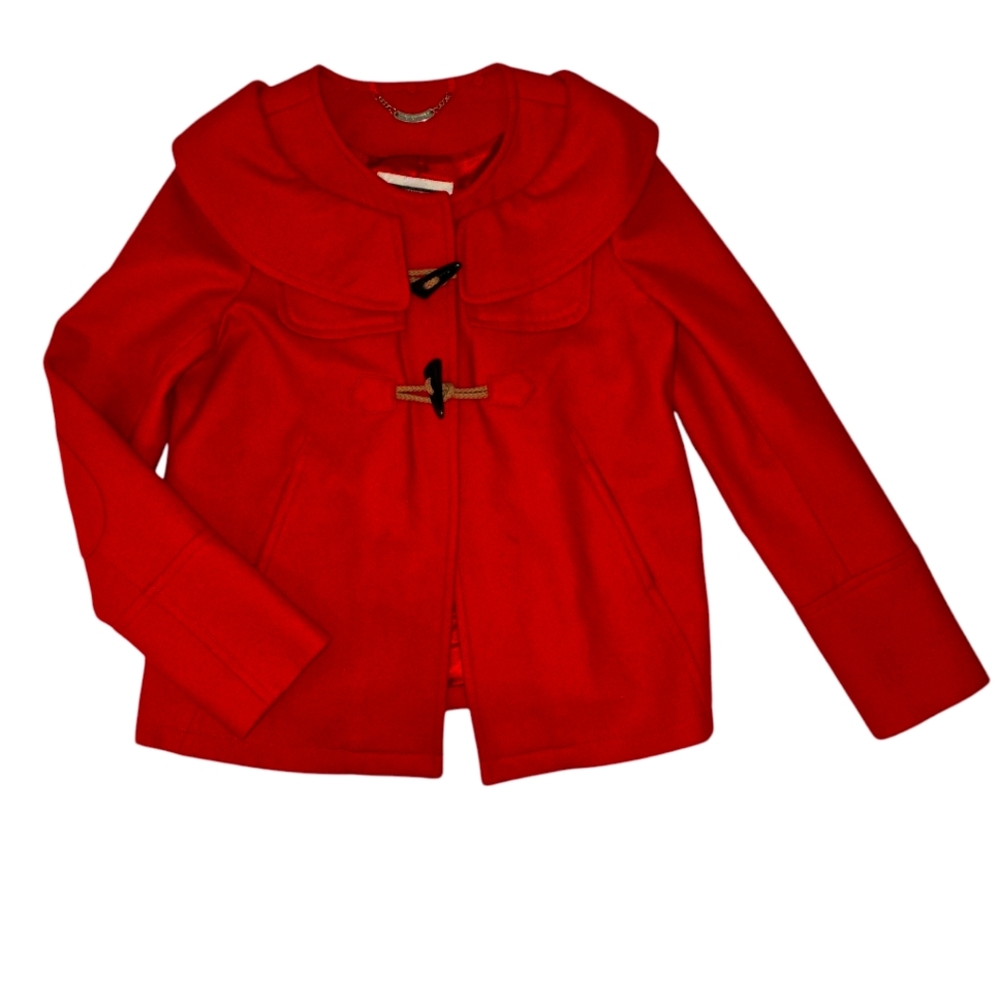 ♥︎ JUICY COUTURE ♥︎ 2011 Gold Collection Wool A-line Couture Toggled Peacoat